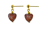Iron Ore Earrings Heart