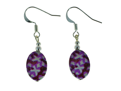 Iron Ore Earrings Oval