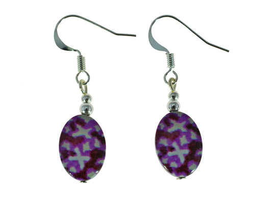 Iron Ore Earrings Oval