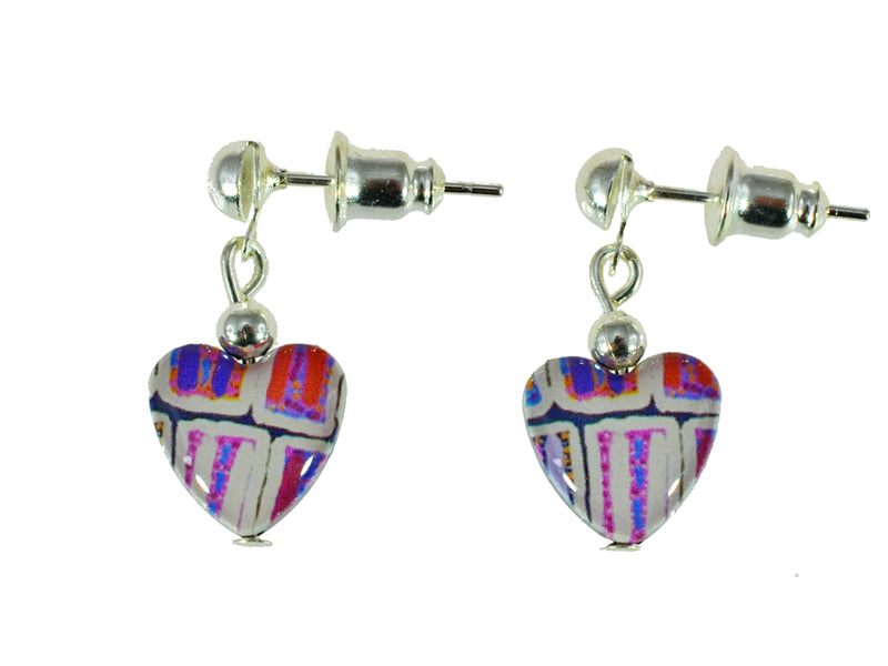 Iron Ore Earrings Heart