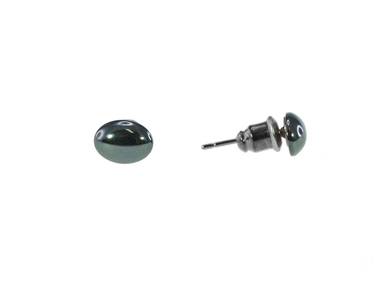 IRON ORE 6X8MM EARRINGS