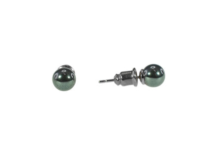IRON ORE 4MM BALL STUD EARRINGS