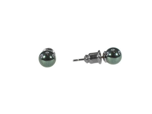 IRON ORE 4MM BALL STUD EARRINGS