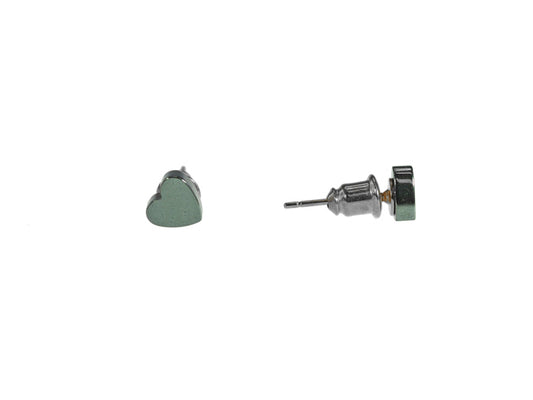 IRON ORE HEART STUD EARRINGS