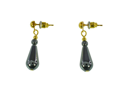 IRON ORE TEARDROP EARRINGS