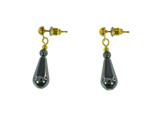 IRON ORE TEARDROP EARRINGS