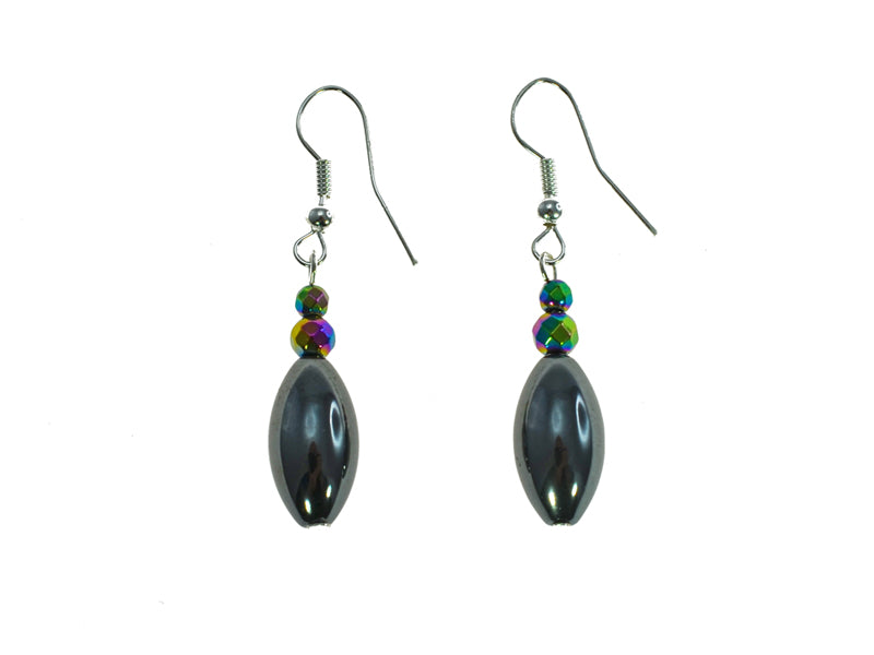 Iron Ore Rice Dangle Earring