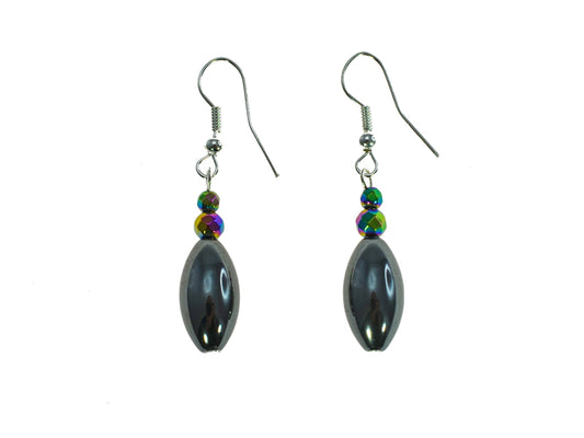 Iron Ore Rice Dangle Earring