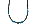 Iron Ore Necklace with Turquoise