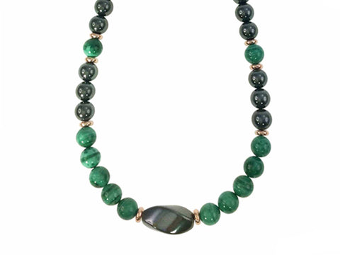 Iron Ore Necklace Fancy Green