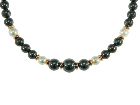 Iron Ore Pearl Necklace