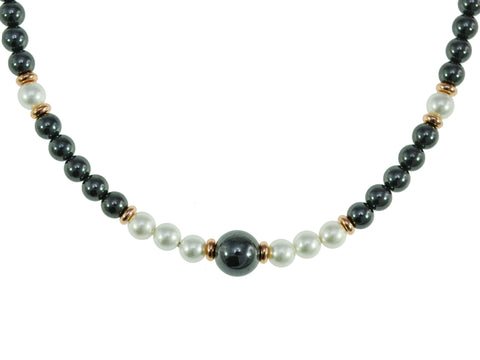Iron Ore Pearl Necklace
