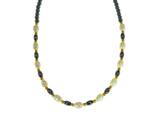 Iron Ore Freshwater Pearl Necklace 45cm