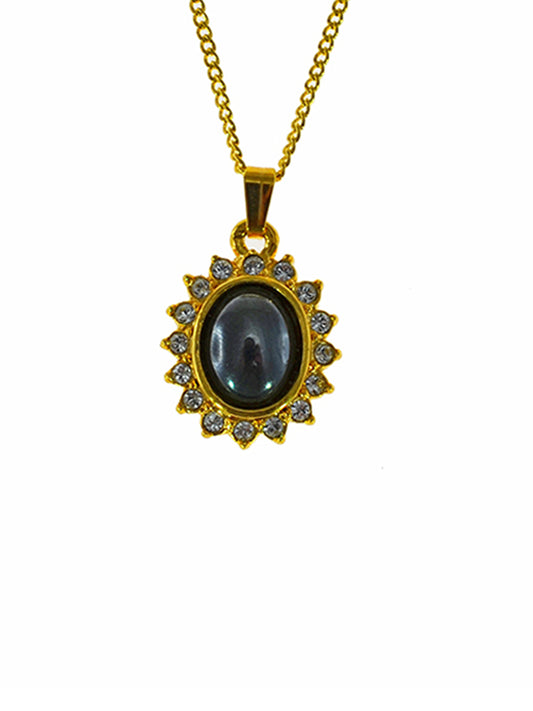Iron Ore Gold Princess Diana Pendant