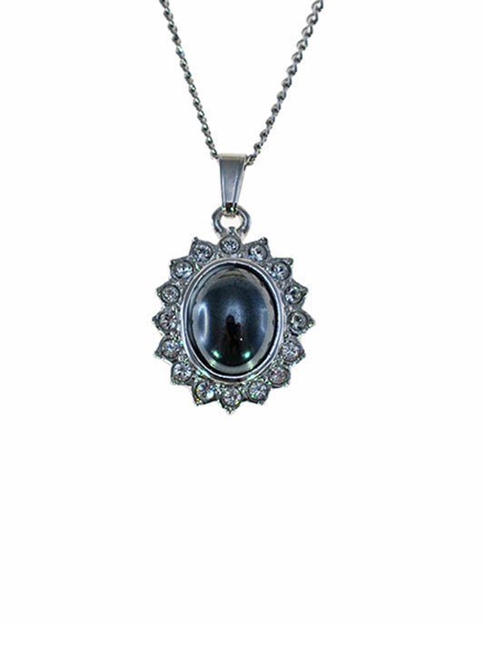 Iron Ore Silver Princess Diana Pendant