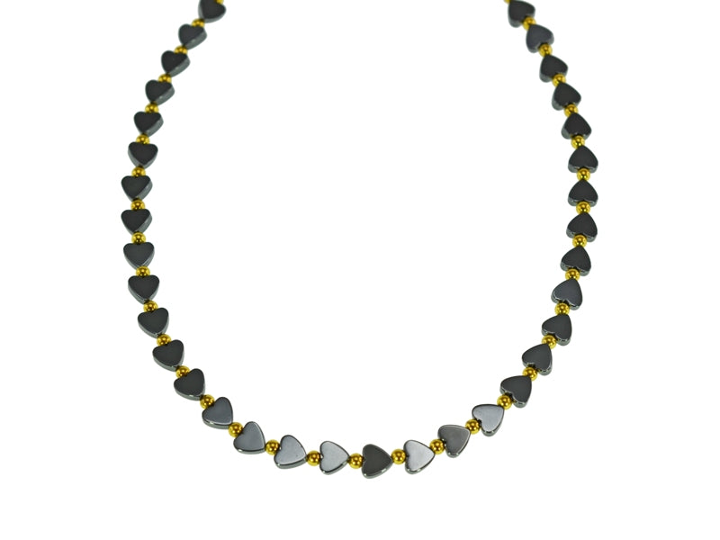 40cm IRON ORE HEART NECKLACE