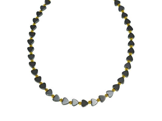 40cm IRON ORE HEART NECKLACE