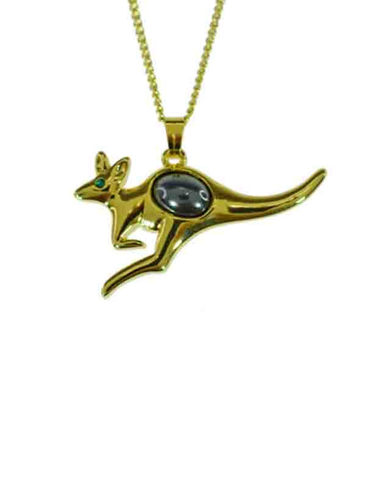 IRON ORE KANGAROO PENDANT