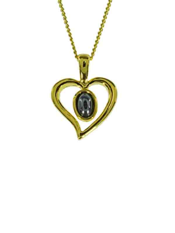 Iron Ore Heart Pendant