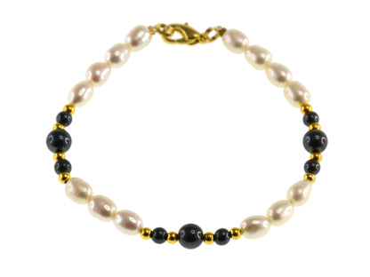 IRON ORE/FW PEARL BRACELET
