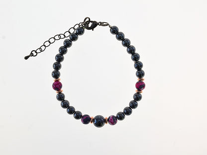 IRON ORE BRACELET PLUM