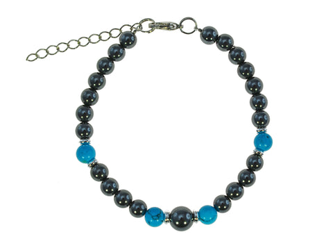 Iron Ore Turquoise Bracelet