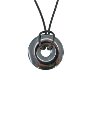 Iron Ore Donut 30mm On Leather