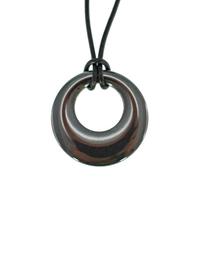 IRON ORE ROUND AGOGO PENDANT