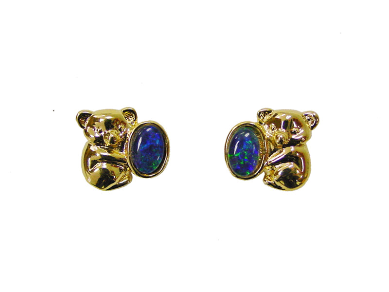 Opal Triplet Koala Earring Boxed