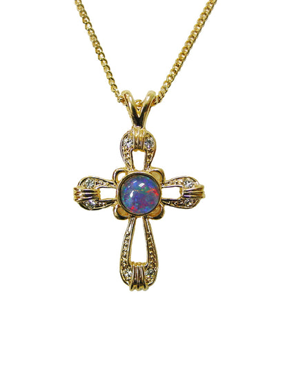 Opal Triplet Pendant Boxed