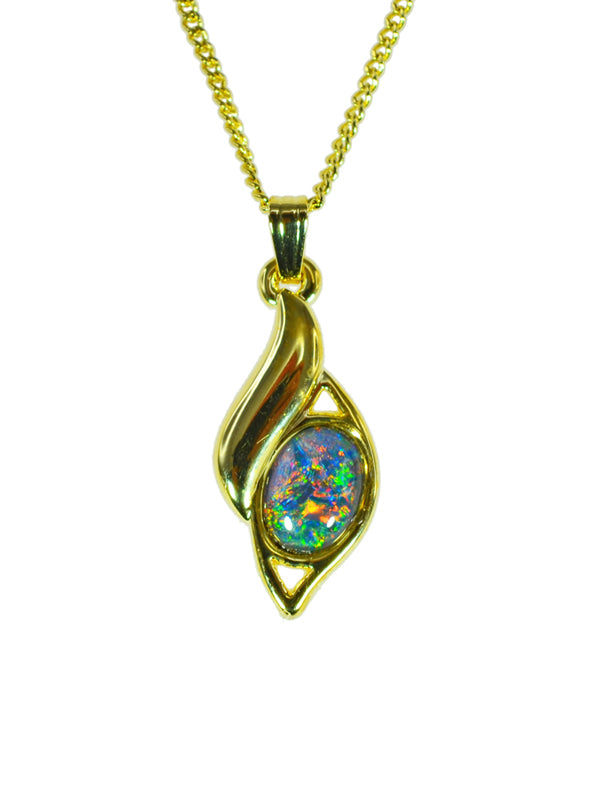 Opal Triplet Pendant Boxed
