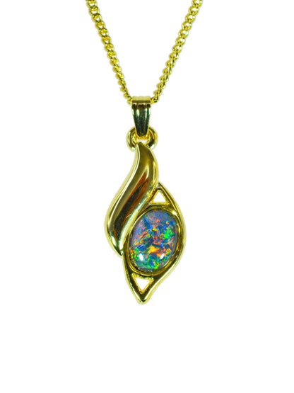Opal Triplet Pendant Boxed