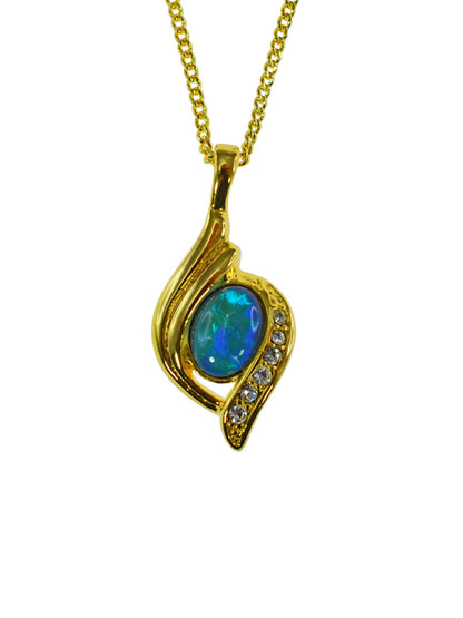 Opal Triplet Pendant Boxed