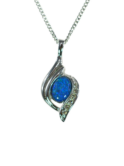 Opal Triplet Pendant Boxed