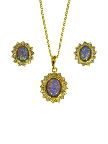 Diana Gold Opal Set